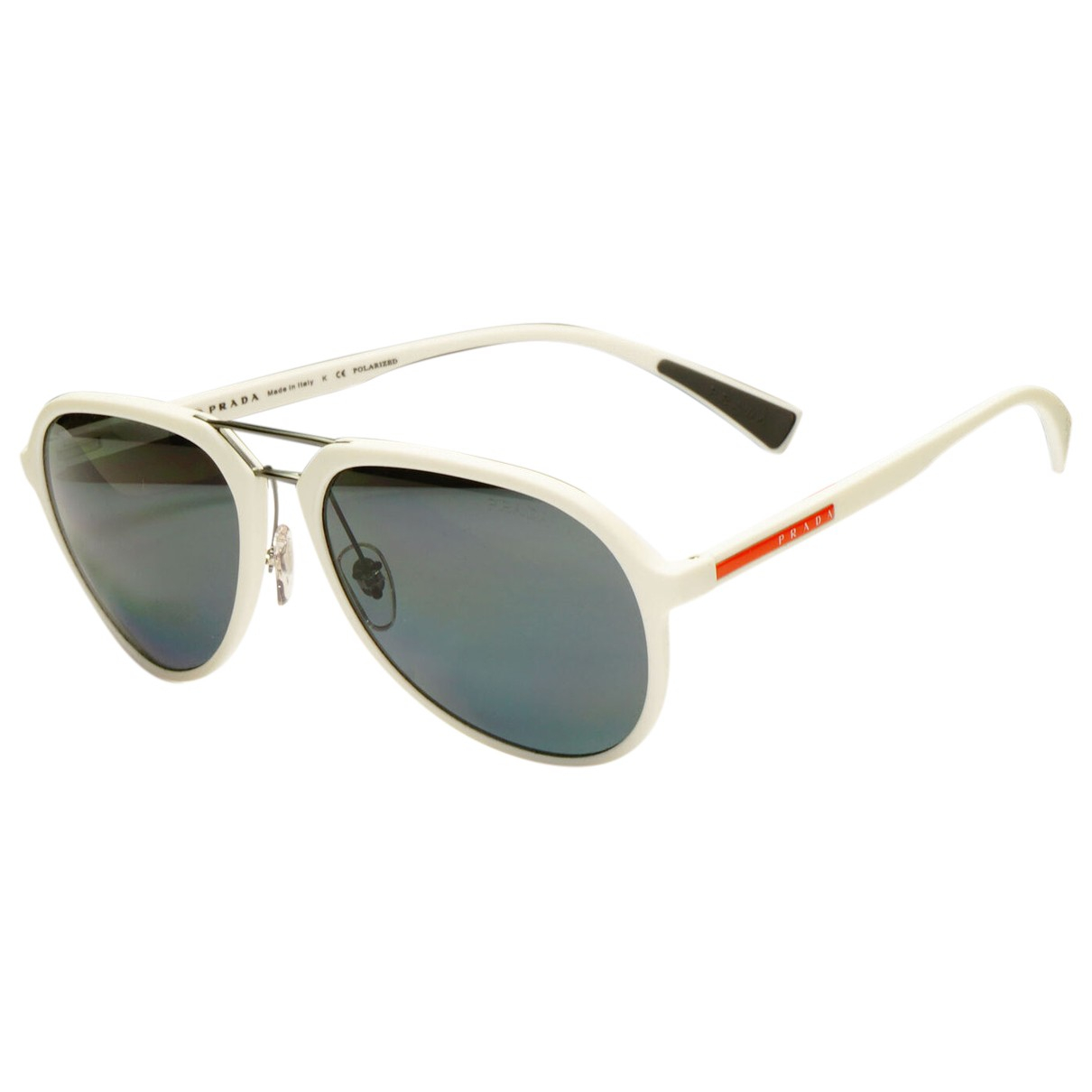 Sunglasses Prada White in Plastic 